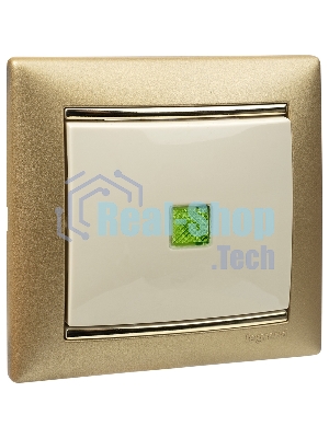 Выключатель Legrand 774310 Valena 10А c подсветкой, сл. кость