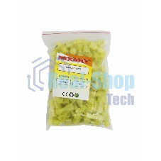 Клемма плоская Rexant полностью изолированная, гнездо 6.6 мм, в нейлоне 4-6 мм², (РПи-м(н) 6.0-(6.3)), желтый