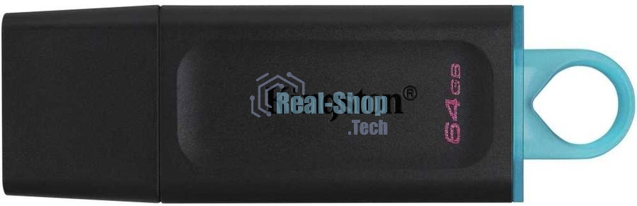 Флешка USB Kingston 64Gb USB 3.2 Gen 1 DataTraveler Exodia черный/бирюзовый