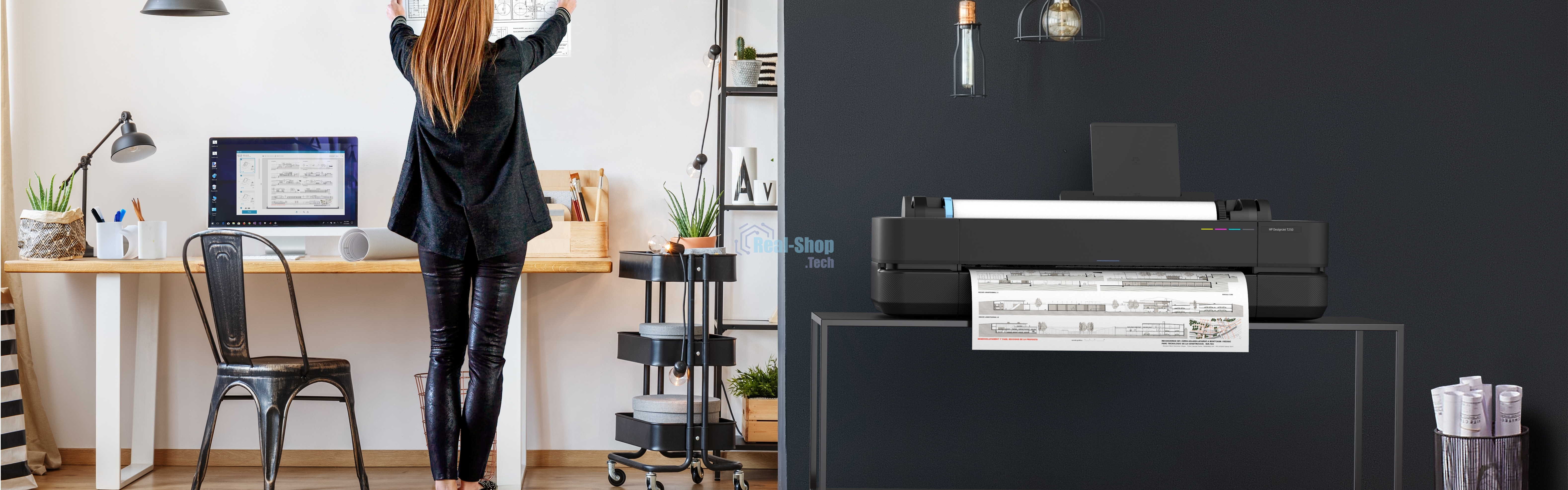 Плоттер струйный HP Designjet T230 (5HB07A), A1, 24