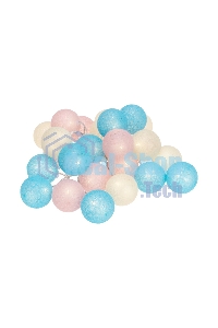 Тайские фонарики Neon-night Перламутр 5м, 25 LED, прозрачный ПВХ, цвет свечения теплый белый, питание USB