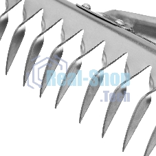 Грабли Сибртех 12-зубые витые, 290 мм, нерж. сталь, без черенка