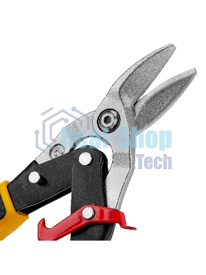 Ножницы по металлу Denzel 270 мм, прямой и левый рез,сталь-СrMo, трехкомп.рук-ки