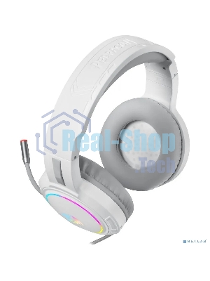 Гарнитура Redragon Mento белый, проводная, USB / 2 x mini jack 3.5 мм, подсветка