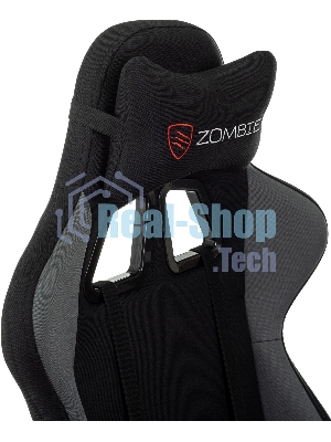 Кресло Zombie Void черный/серый, экокожа, 120 кг, механизм качания