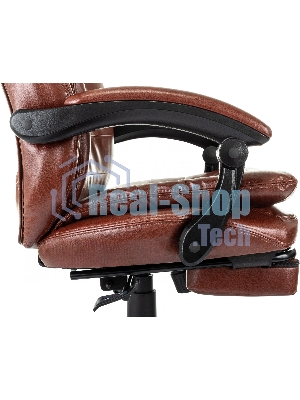 Кресло Бюрократ T-9950MSG-F/BROWN-PU коричневый, экокожа
