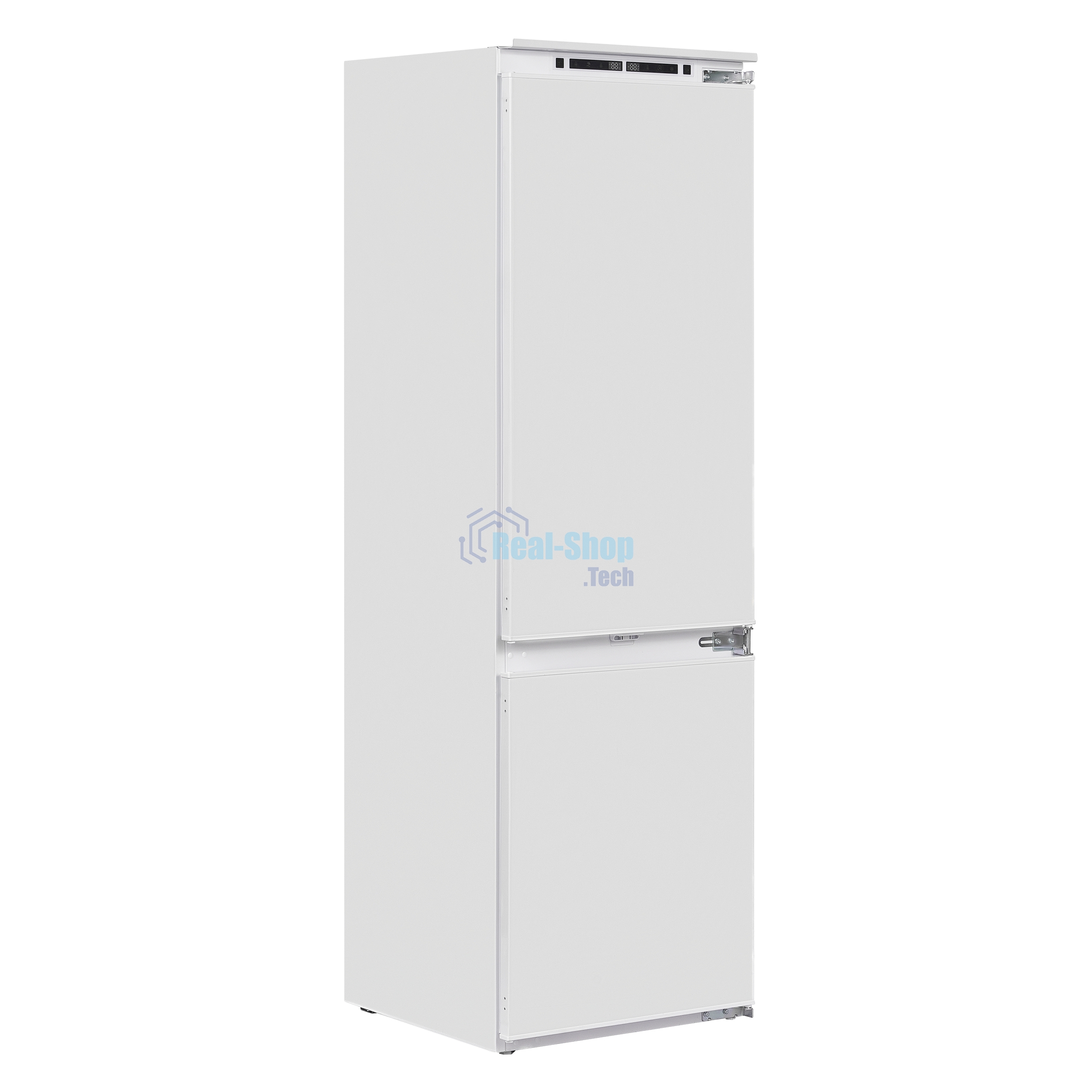 Встраиваемый холодильник Maunfeld MBF177NFFWGR Inverter белый двухкамерный 194/57 л морозилка снизу, NoFrost