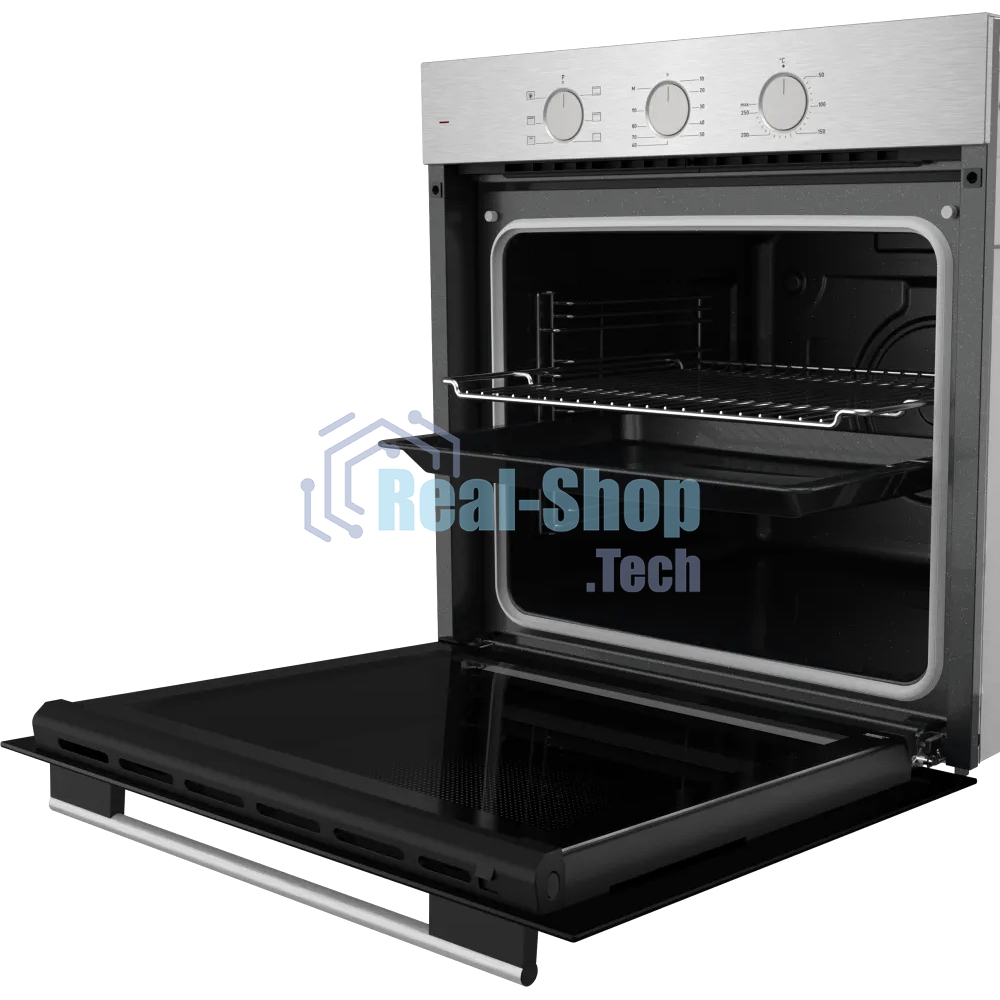 Электрический духовой шкаф Kuppersberg HF 603 BX 60 см, 80 л, High-Tech, 6 режимов, паровая очистка, черный + нерж. сталь