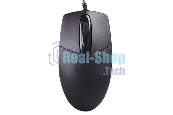 Мышь проводная A4Tech OP-720 черный, 1200 dpi, USB, кнопки - 3