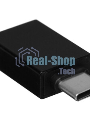 Переходник USB3.0 Гарнизон GCC-A-USB3-CMAF, Type-C(M)/AF, с поддержкой OTG, черный, пакет