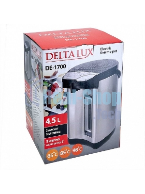 Чайник электрический-термос DЕLTA LUX DE-1701 3л,LCD дисплей,1.