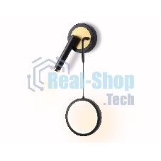 Настенный светодиодный светильник Ambrella light FL51652/1+1 BK/GD черный/золото 10W 4200K 500*227*90