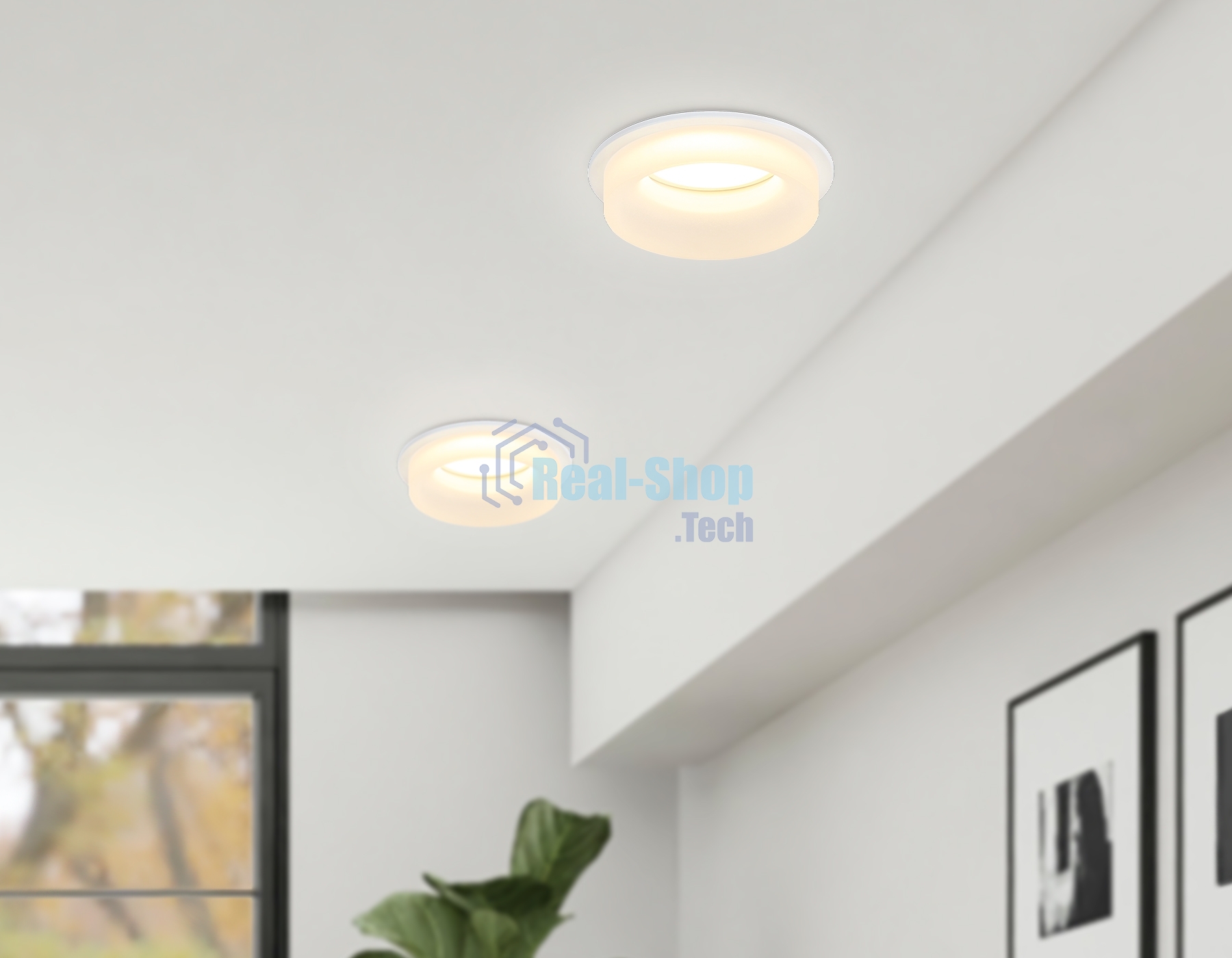 Светильник Ambrella light TN1302 WH/FR белый/белый матовый MR16 GU5.3 D80*42
