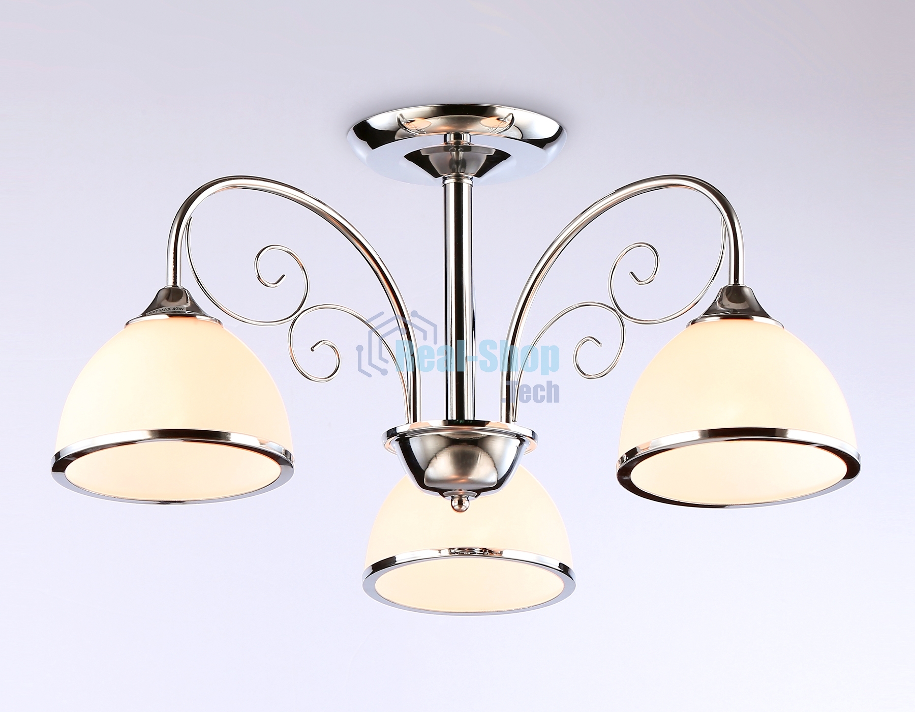 Светильник Ambrella light TR3181/3 CH/FR хром/белый матовый E27/3 max 40W D585*285