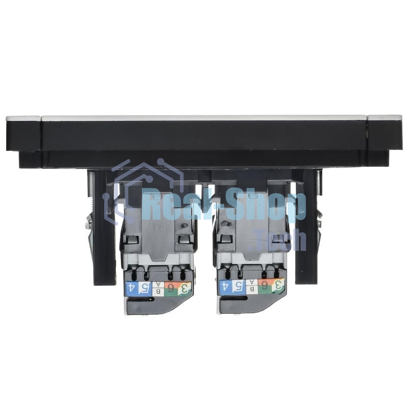 Розетка IEK FORTE&PIANO Металл Белый комп. 2-ая RJ45 кат.5E FP233M