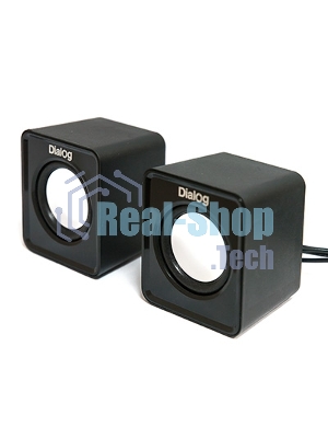 Акустическая система Dialog Colibri AC-02UP черный акустические колонки 2.0, 5W RMS, питание от USB