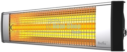 Обогреватель инфракрасный Ballu BIH-L-3.0 серый, кварцевый, 3000 Вт, 35 м2