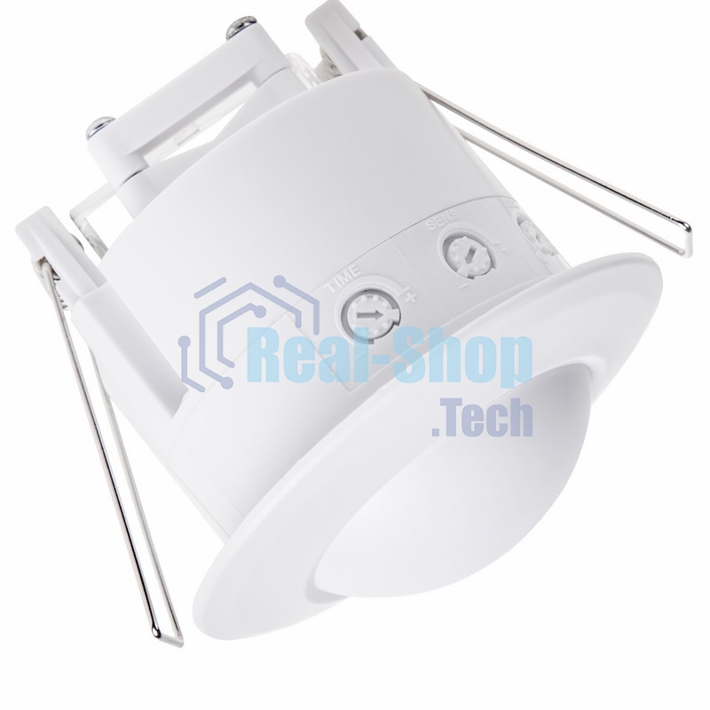 Датчик движения Rexant точечный микроволновый ДДТМ 01, 360°, 1200 Вт, 10-2000 Лк, 3-10 м, 10-900 сек.