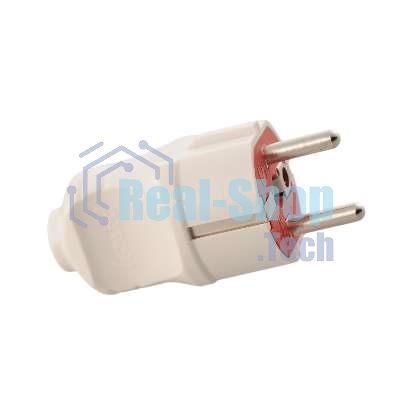 Вилка электрич. с заземл. UPS бел. Lezard 715-0501-605