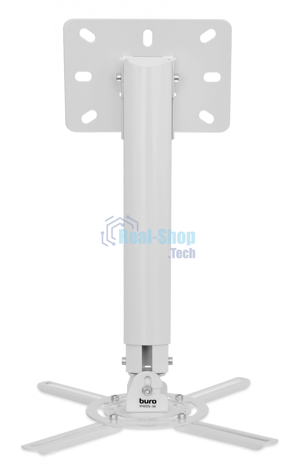 Кронштейн для проектора Buro PR05-W белый макс.13.6кг потолочный поворот и наклон