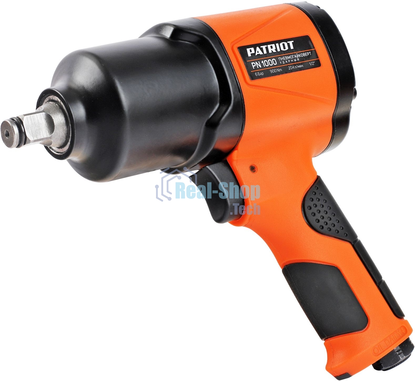 Пневмогайковерт ударный Patriot PN 1000, 900 Нм, 204 л/мин, 8000 об/мин