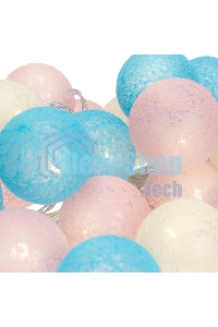 Тайские фонарики Neon-night Перламутр 5м, 25 LED, прозрачный ПВХ, цвет свечения теплый белый, питание USB