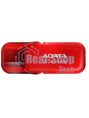 Флешка USB ADATA UV240 (AUV240-32G-RRD), 32Gb, USB 2.0, R/W 15/5, красный