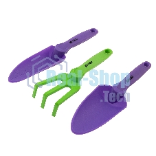 Набор садового инструмента, пластиковый, гелевые рукоятки, 3 предмета, NYLON SOFT Palisad