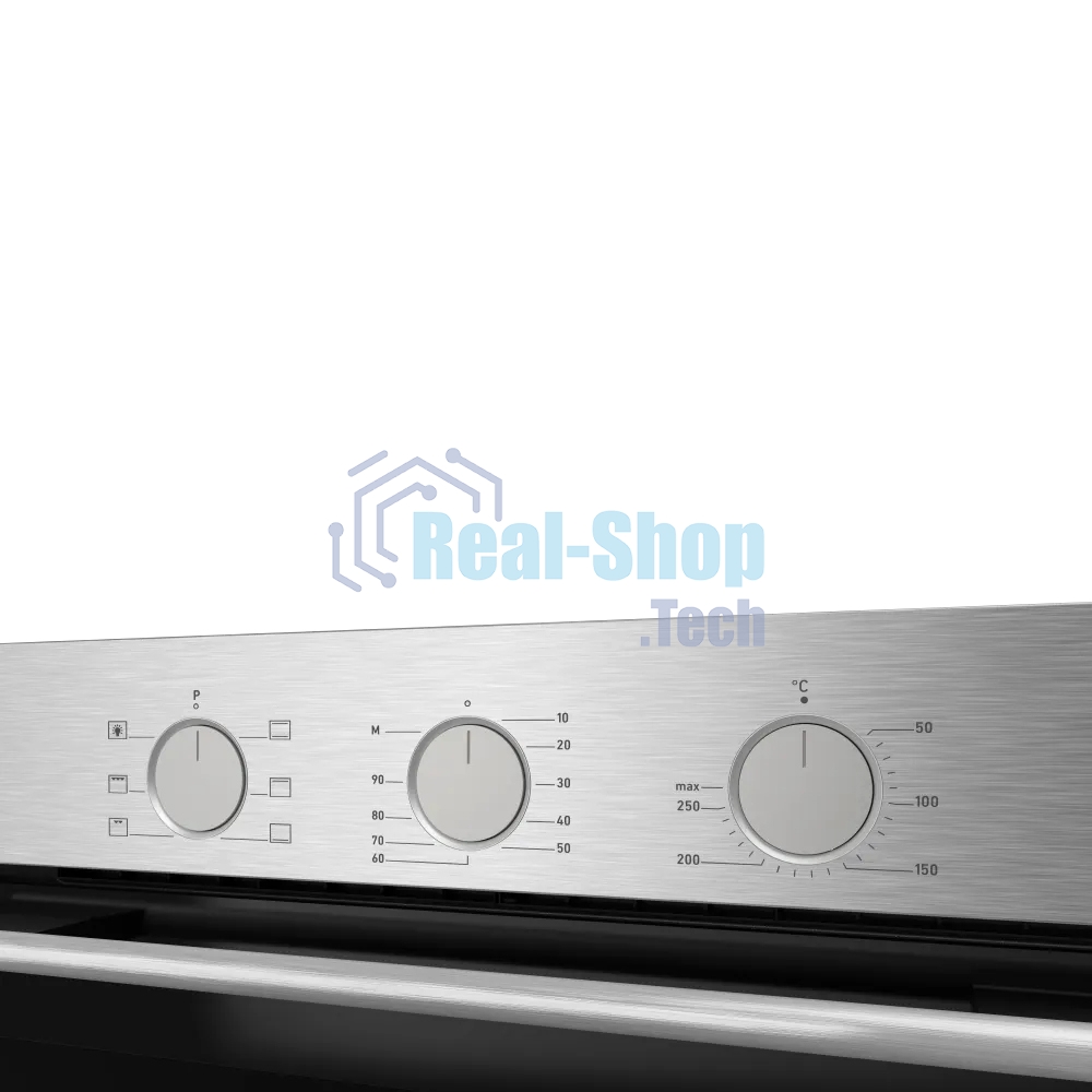 Электрический духовой шкаф Kuppersberg HF 603 BX 60 см, 80 л, High-Tech, 6 режимов, паровая очистка, черный + нерж. сталь