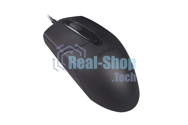 Мышь проводная A4Tech OP-720 черный, 1200 dpi, USB, кнопки - 3
