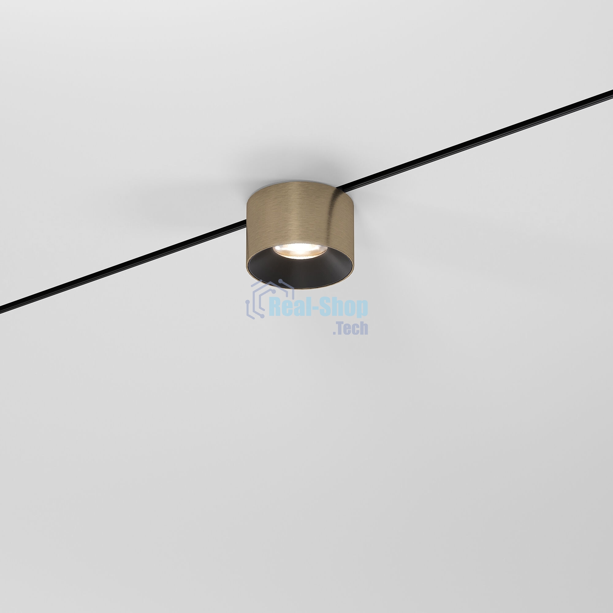 Трековый светильник Mini Magnetic 5W 3000K (латунь/черный) 85206/01