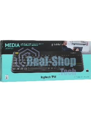 Клавиатура Logitech K400 Wireless Touch Plus беспроводная, радиоканал, чёрный