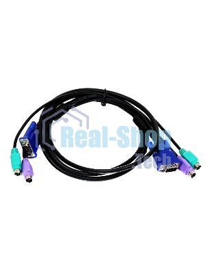 Переключатель D-Link DKVM-CB Кабель KVM длиной 1,8 м с разъемами PS2
