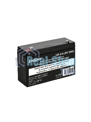 Батарея для ИБП ExeGate HR 6-9 (6V 9Ah, 634W), клеммы F2