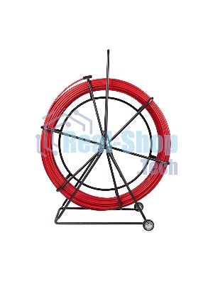 Протяжка кабельная Rexant (УЗК в тележке), стеклопруток d=11,0 мм, 50 м красная