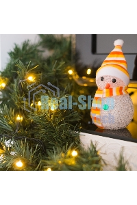 Еловый шлейф Neon-night искусственный 2,7 м Теплое белое свечение 80 LED