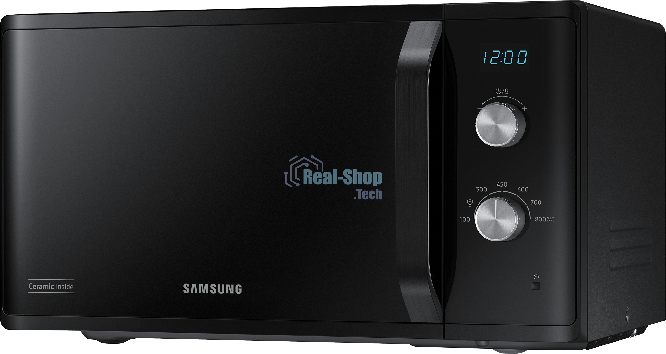 Микроволновая печь Samsung MS23K3614AK черный, 23 л, 800 Вт, переключатели - поворотный механизм