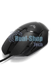 Мышь проводная Crown CMGM-901 черный, 4800 dpi, USB, кнопки - 8