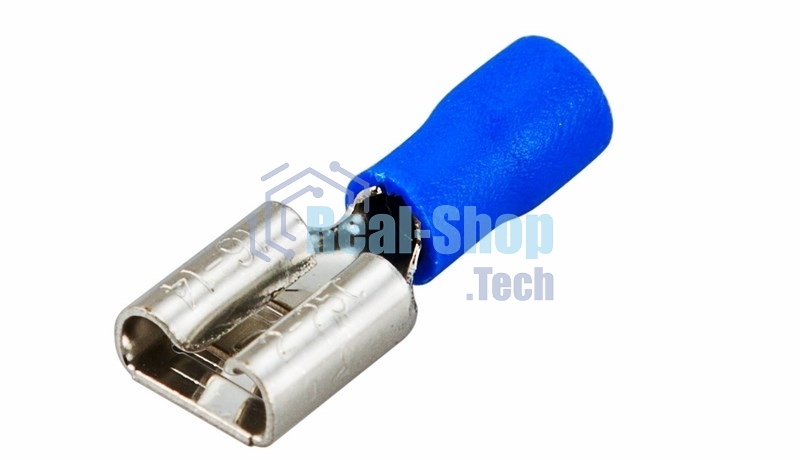 Клемма плоская Rexant изолированная гнездо 9 мм 1.5-2.5 мм² (РПи-м 2.5-(9.0))