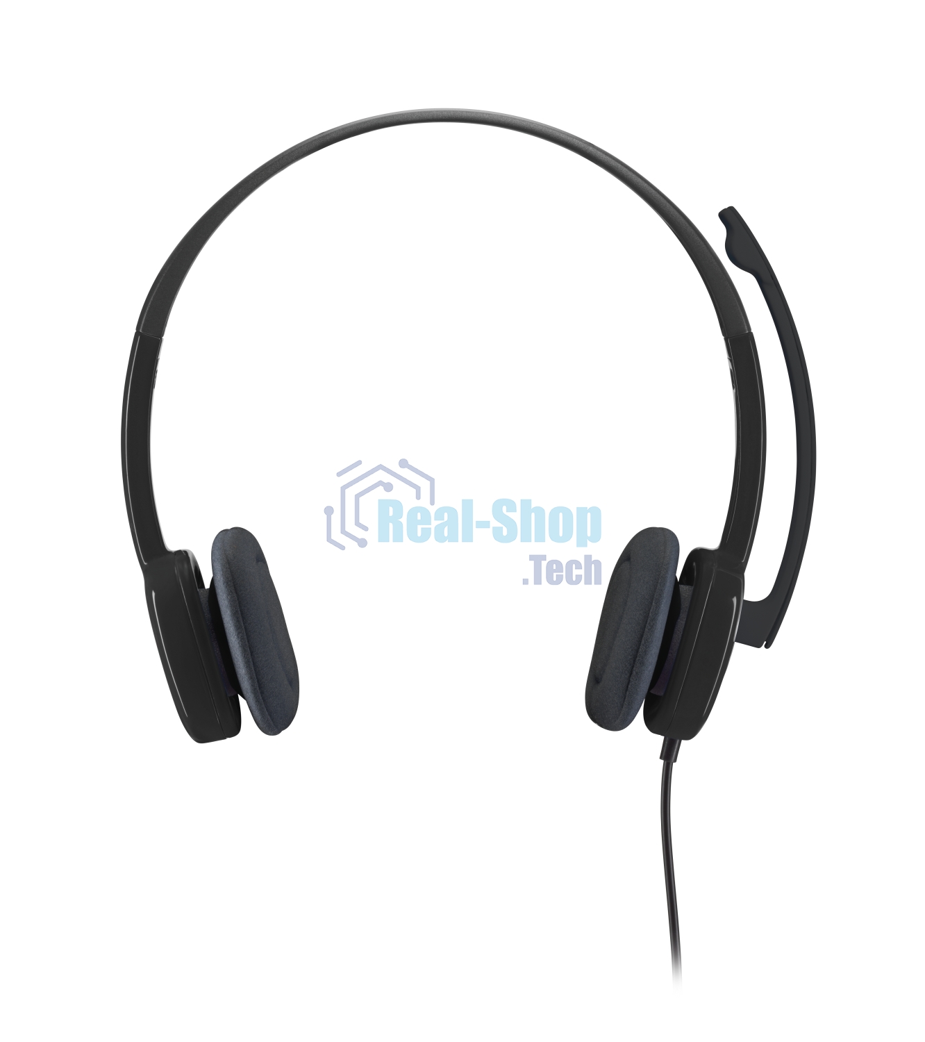 Гарнитура проводная Logitech Headset H151 Stereo черный