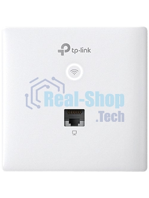 Точка доступа TP-Link Omada AC1200 wireless MU-MIMO Gigabit wall-plate Access Point, 1 Gigabit downlink port, 1 gigabit uplink port, 802.3af/at PoE in, wall plate mounting, support standalone mode and controlled by Omada SDN controller (Software/hardware/Cloud)