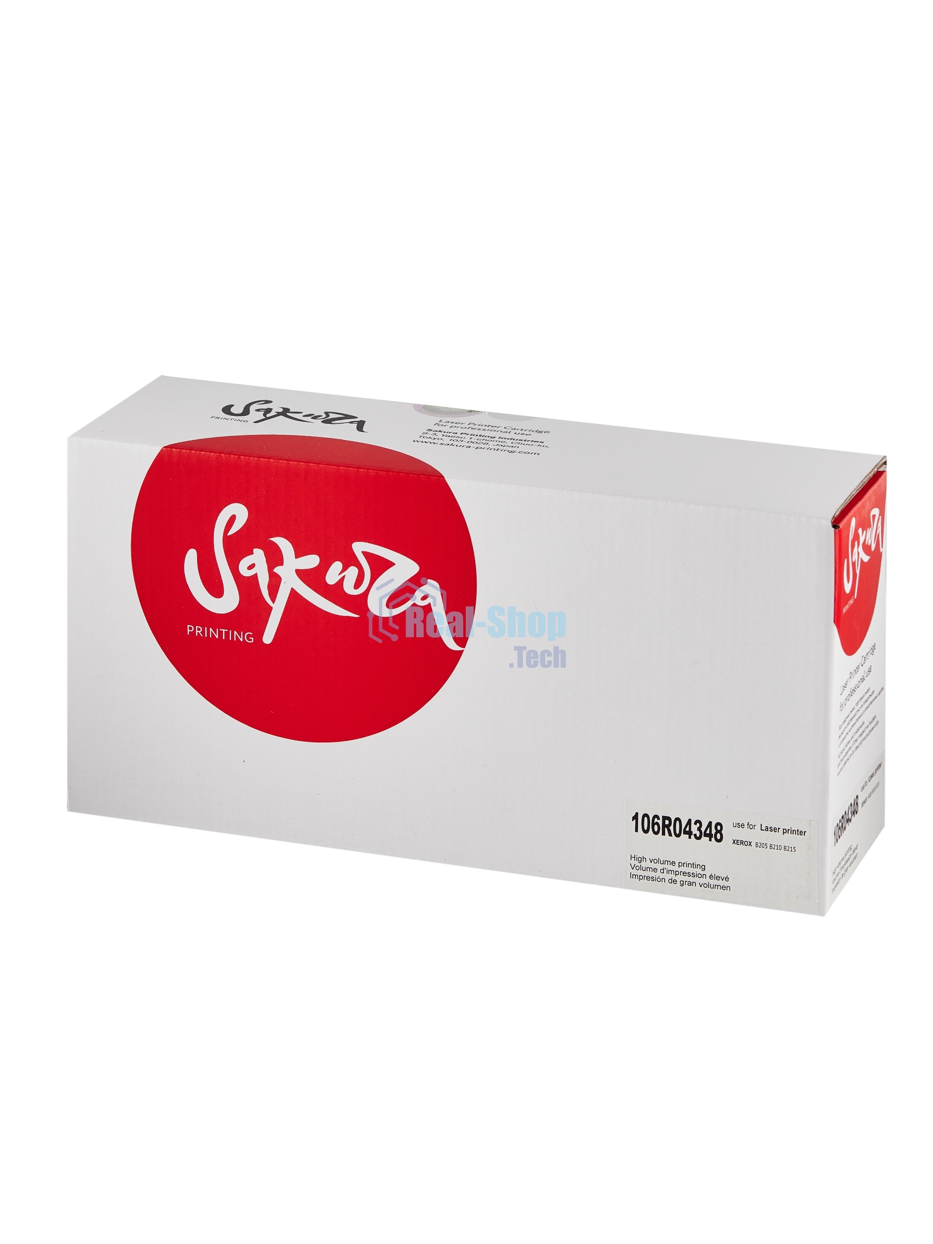 Картридж лазерный Sakura 106R04348 для Xerox, черный, 3000 к.