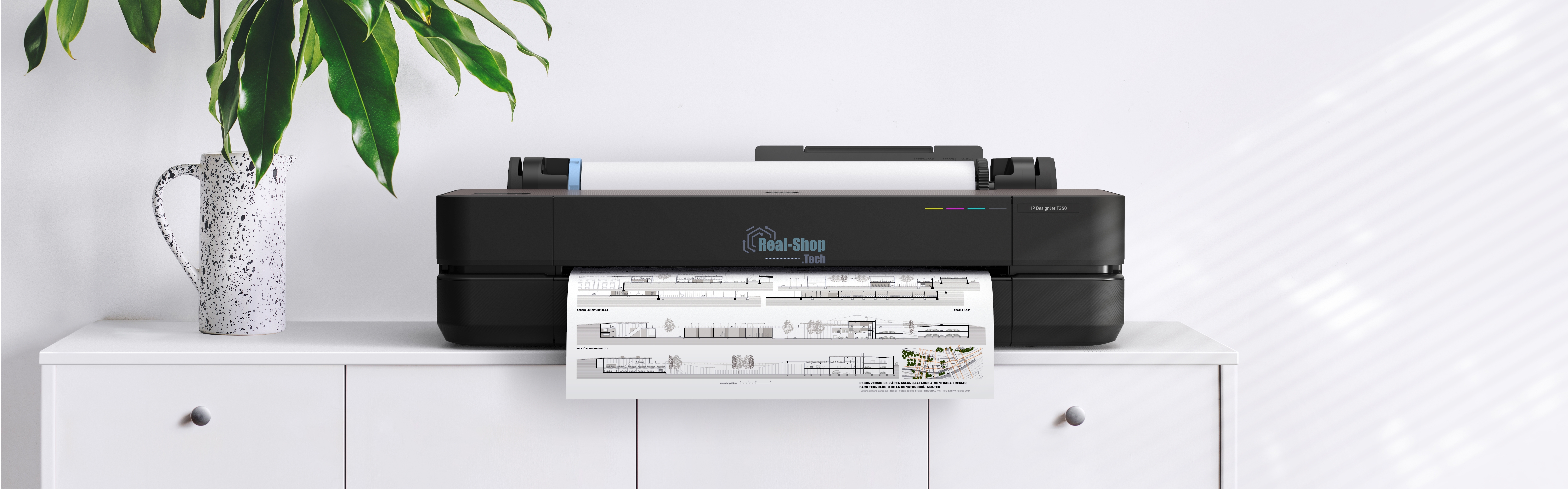 Плоттер струйный HP Designjet T230 (5HB07A), A1, 24