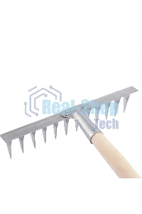 Грабли 12-зубые витые Сибртех, 290 мм, нерж. сталь, черенок в/с