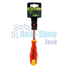 Отвертка диэлектрическая Сибртех PH1 х 80 мм, до 1000 В, двухкомпонентная рукоятка