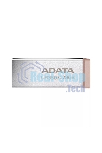 Флешка USB ADATA UR350 (UR350-128G-RSR/BG), 128Gb, USB 3.2, R/W 100/15, серебристый/коричневый