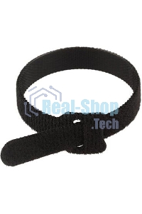 Хомут–липучка многоразовый Rexant 230х13 мм, черный (упак. 12 шт.)