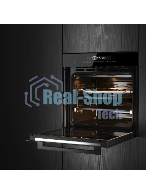 Встраиваемый духовой шкаф Kuppersberg HT 613 Black, High-Tech, объем 72 л, 12 режимов работы, быстрый нагрев, телескопические направляющие, доводчик двери, таймер, термощуп, 3 стекла в дверце, сенсорное управление, блокировка от детей, энергоэффективность А+, черный