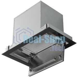 Вытяжка встраиваемая Krona Selina 600 Glass S черный, 52 см, 1300 куб. м/ч, 61 дБ