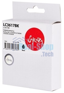 Картридж струйный Sakura LC3617BK для Brother, черный, 16 мл., 550 к.